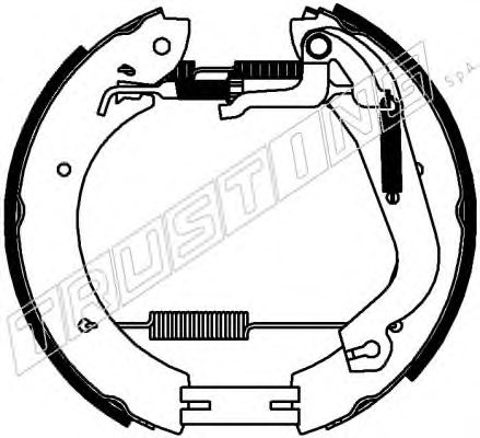 TRUSTING 6444 Brake Shoe Set